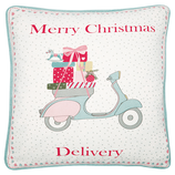 Cushion Scooter white pieceprinted