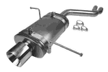 Sport Auspuff Magnaflow mit EG-Genehmigung passend für BMW E46 320i 325i + CI  Edelstahl Endschalldämpfer Exhaust