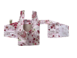 Ｂ和柄　桜　蝶　流水紋　ピンク地　Ｍ－３３セット