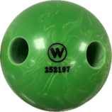 WINNER Lochkugel 160 mm Neongrün/Weiß marmoriert