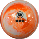 WINNER Vollkugel 160 mm Weiß/Orange (marmoriert)