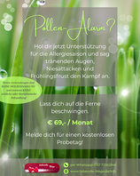 Pollen-Alarm? Beschwingung auf die Ferne