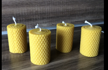 Adventkranz Bienenwachskerzen gerollt klein