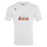 MACRON Boost Hero T-Shirt weiß mit Sieglarer TV Basketball-Logo