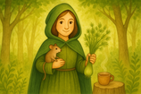 Der Fenchel hilft der Maus beim Bauchweh