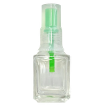 ポリッシュ型空きボトル（角型）　12ml　ボトルカラー緑
