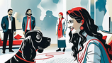 Formation consteller avec la guidance animal