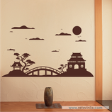 Arquitectura - Silueta Skyline Oriental