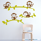 Infantiles / Pequeñines / Monos sobre ramas