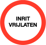 Pictogram Inrit Vrijlaten
