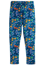 leggings bleu motifs "nature", Frugi
