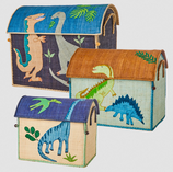 coffre en raphia dinosaure, Rice