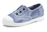 tennis coton bio bleu délavé, Natural World celest