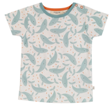 T-shirt manches courtes baleine, Pigeon Organics for kids