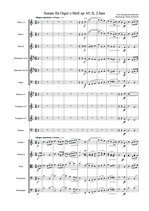 S.Dobbertin: Orchesterbearbeitung von F. M. Bartholdys  Sonate für Orgel Op. 65, II, 2. Satz