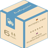 Windelabo Service von babywin.de  |  6 Monate  |  für zwei Kids oder Zwillinge