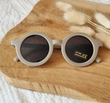 Baby- en kinder zonnebril UV400 rond - Taupe