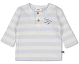 Longsleeve rib met streep- Blue Ocean