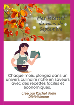 Mon Ebook de recettes de Septembre
