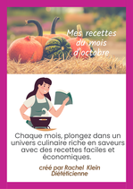 Mon Ebook de recettes d'octobre