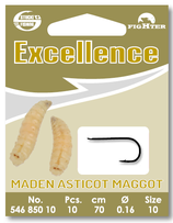 Stucki Excellence Maggot Hooks montiert 70cm - Vorfach mit Angelhaken