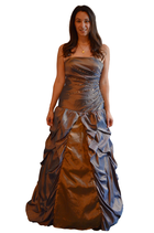 Prinzessin Kleid bronze