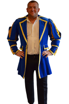 Prinz Jacke blau gelbe Akzente