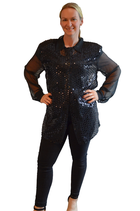 Bluse glänzende Punkte