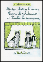 LES DEUX CHATS DE LA MAISON