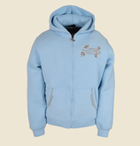 Hooded Sweat Jacket Ronda Crystal Blue