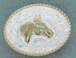 Silver Buckle Horse Head