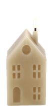 Deze  led wax huisjes zijn verkrijgbaar in 3 maten (Middel)