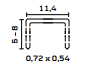 Heftklammern Typ 53/8 mm NK