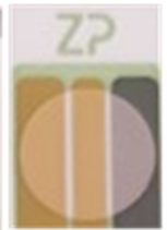 Three line gold sensor, AgPd reference