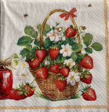SI29中　　F12　344648　Fraises　dans une Corbeille