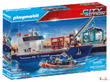 Playmobil City Action Containerschiff mit Zollboot 70769