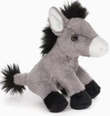 Esel Plushie sitzend