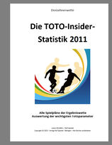 Toto-Insider Statistik 2011 und 2012 (2 Jahrbücher im Farbdruck)