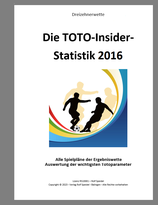 Toto-Insider Statistik 2016 ( 1 Jahrbuch im Farbdruck)