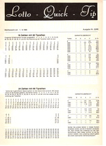 Sammlung 36 Wochenausgaben "Lotto Quick Tip"