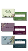 Digital Gift Card - Ramadan Mubarak, Eid Mubarak, Thank you
