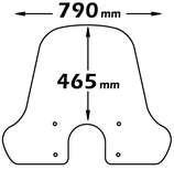 PARABREZZA CLASSIC VESPA GT-GTS 250/300 CON ATTACCHI