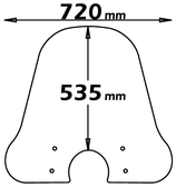 PARABREZZA CLASSIC VESPA PX-PE FRENO A DISCO CON ATTACCHI