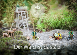 Postkarte SW Miniatur Hochsitz