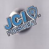 JCI President pin silver boardmember
