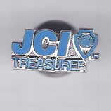 JCI Treasurer pin silver boardmember