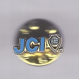 JCI member pin small gold