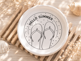 Tablett gerillt "Hello Summer"