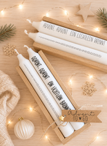 Geschenkset Kerzen "Advent, Advent, ein Lichtlein brennt"