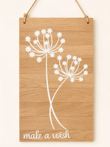 Schild "Make a wish"